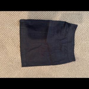 Loft denim pencil skirt size 0